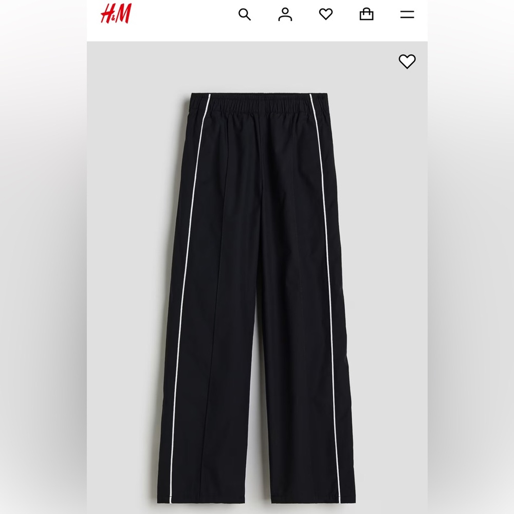 H&M Wide-Leg Track Pants